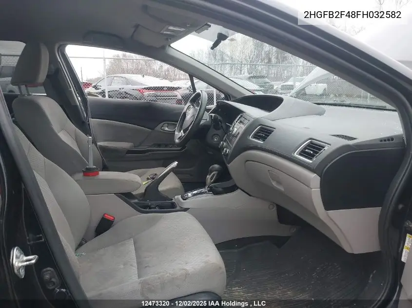 2HGFB2F48FH032582 2015 Honda Civic Lx