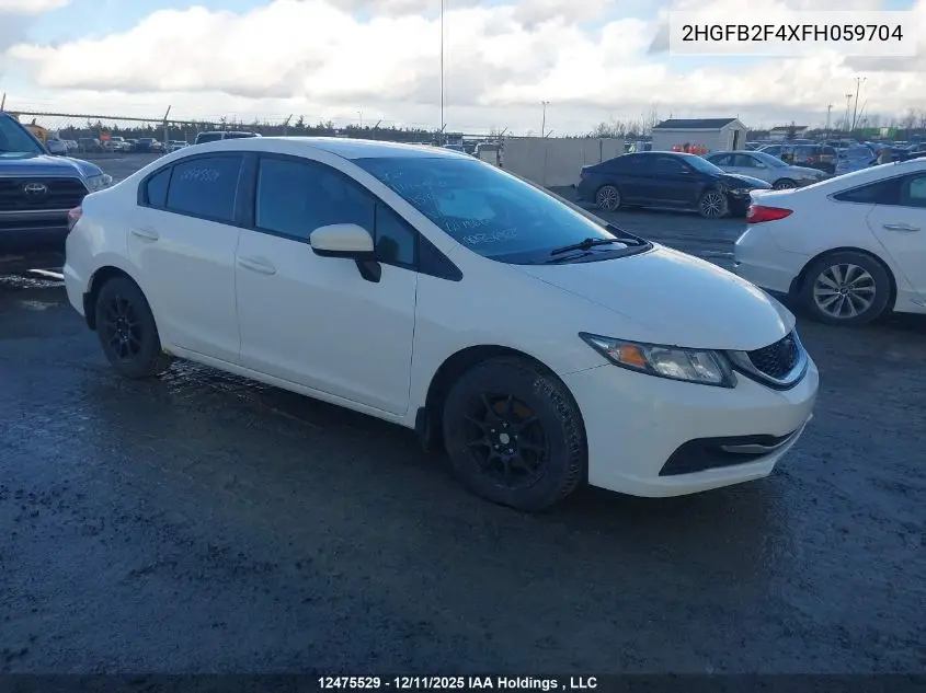 2HGFB2F4XFH059704 2015 Honda Civic Lx