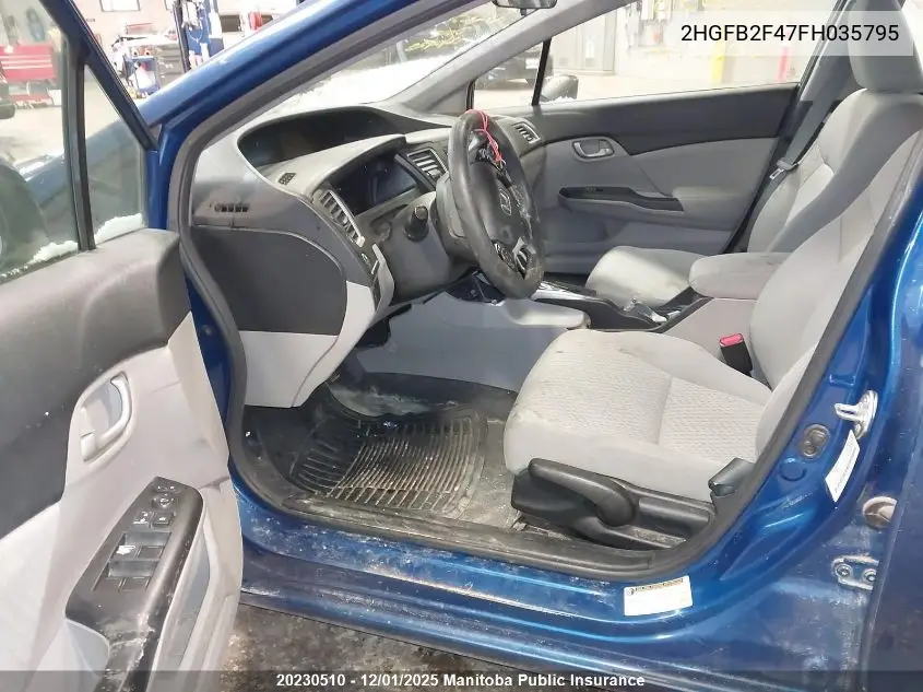 2HGFB2F47FH035795 2015 Honda Civic Lx