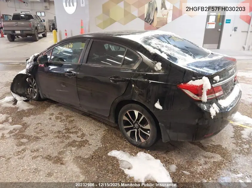 2HGFB2F57FH030203 2015 Honda Civic Ex