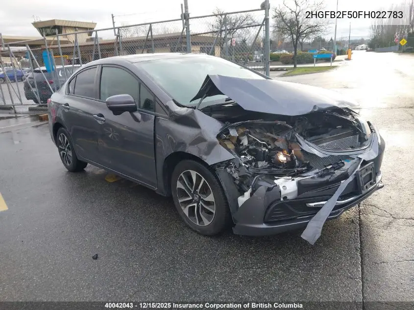 2HGFB2F50FH022783 2015 Honda Civic