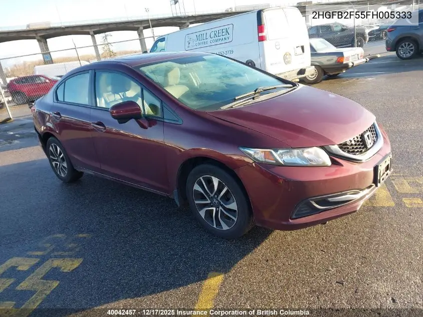 2HGFB2F55FH005333 2015 Honda Civic