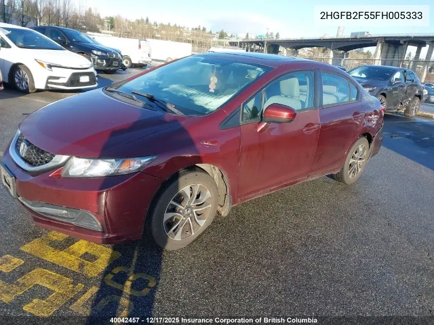 2HGFB2F55FH005333 2015 Honda Civic