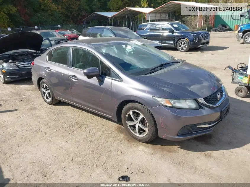19XFB2F73FE240888 2015 Honda Civic Se