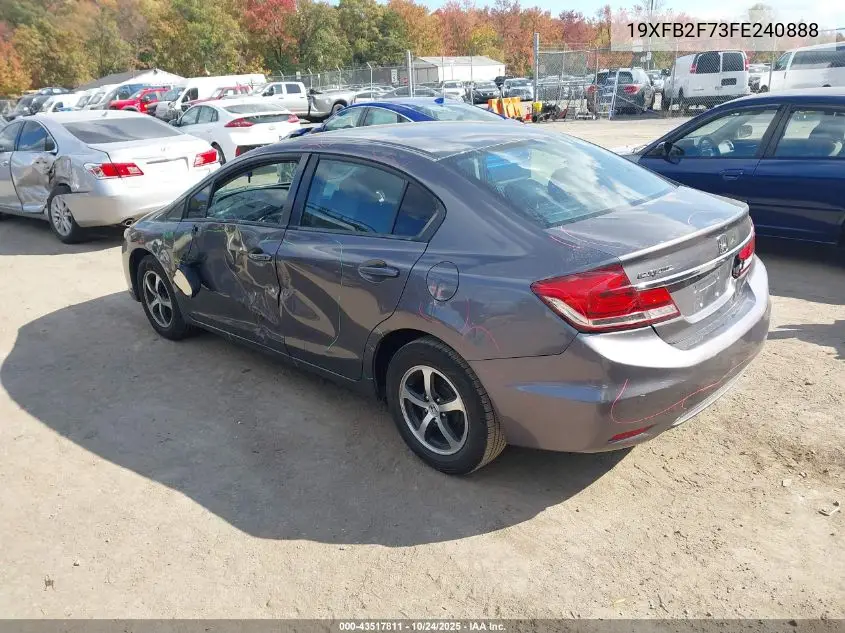 19XFB2F73FE240888 2015 Honda Civic Se