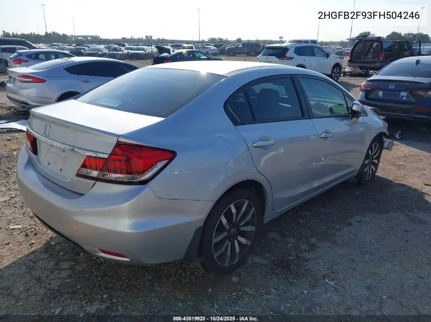 2HGFB2F93FH504246 2015 Honda Civic Ex-L
