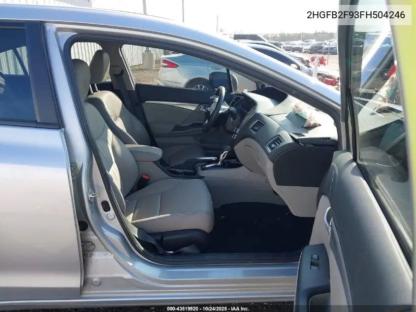 2HGFB2F93FH504246 2015 Honda Civic Ex-L