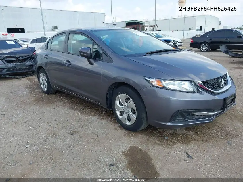 2HGFB2F54FH525426 2015 Honda Civic Lx