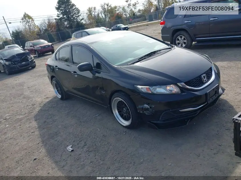19XFB2F53FE008094 2015 Honda Civic Lx