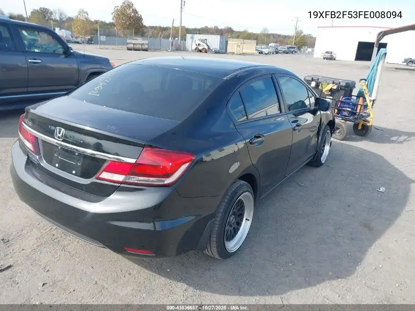19XFB2F53FE008094 2015 Honda Civic Lx