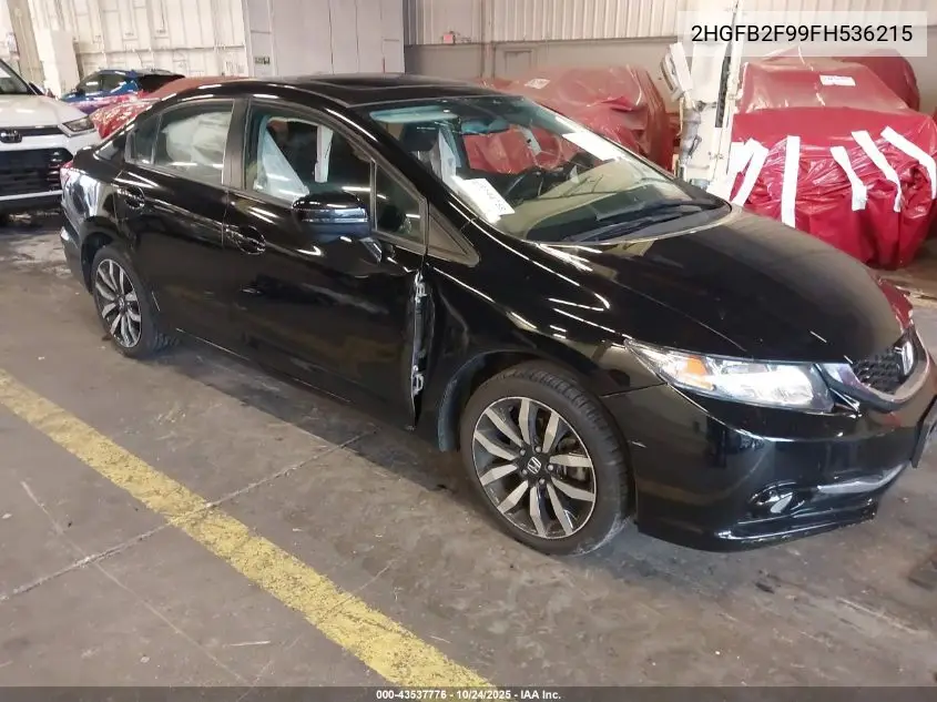 2HGFB2F99FH536215 2015 Honda Civic Ex-L