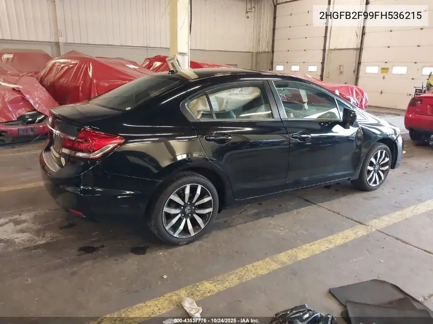 2HGFB2F99FH536215 2015 Honda Civic Ex-L
