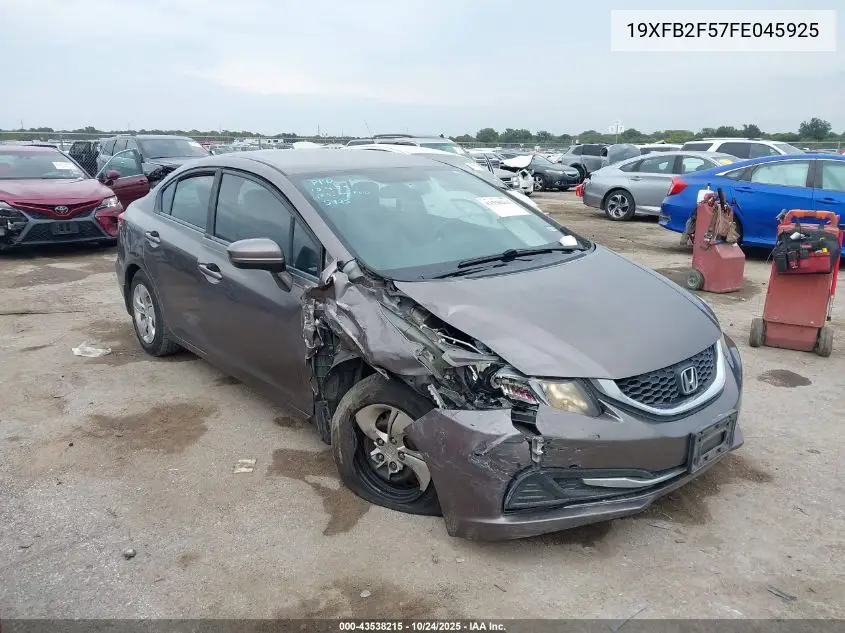 19XFB2F57FE045925 2015 Honda Civic Lx