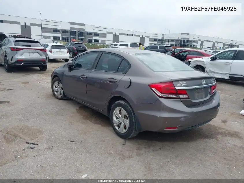 19XFB2F57FE045925 2015 Honda Civic Lx