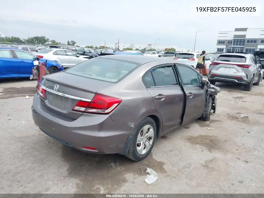 19XFB2F57FE045925 2015 Honda Civic Lx