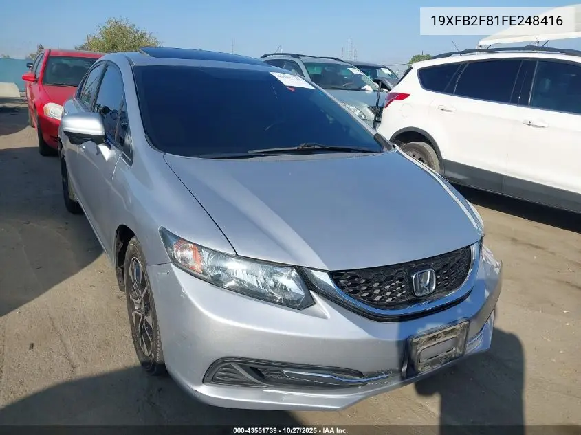 19XFB2F81FE248416 2015 Honda Civic Ex