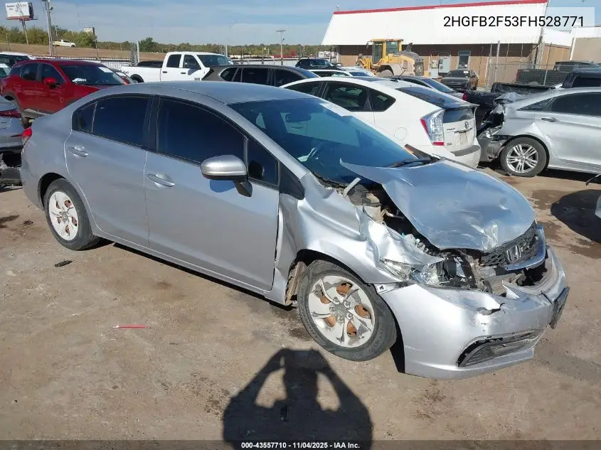 2HGFB2F53FH528771 2015 Honda Civic Lx