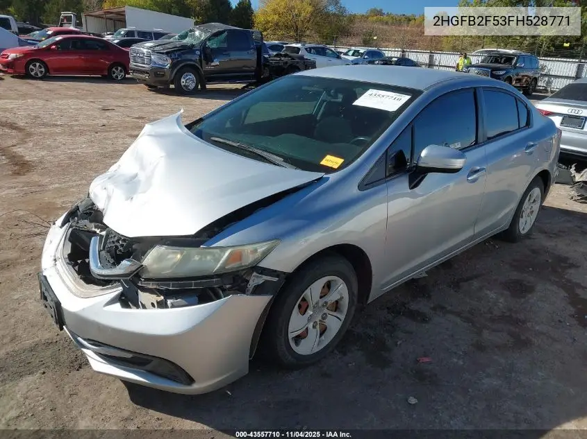 2HGFB2F53FH528771 2015 Honda Civic Lx