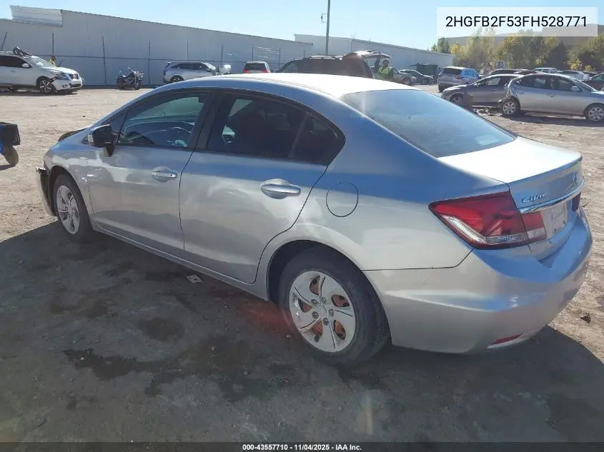 2HGFB2F53FH528771 2015 Honda Civic Lx