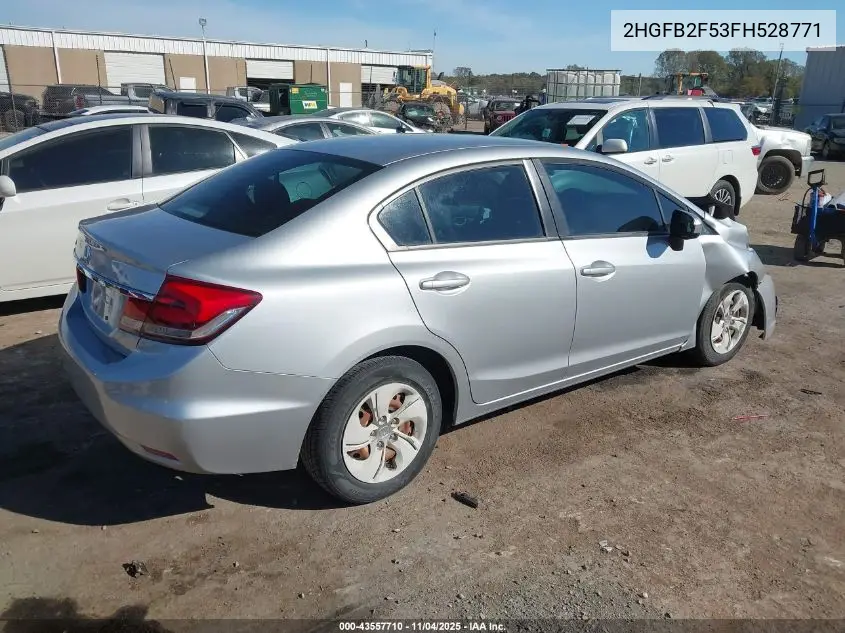 2HGFB2F53FH528771 2015 Honda Civic Lx