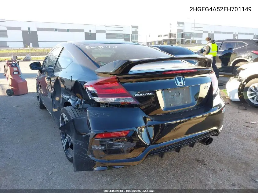 2HGFG4A52FH701149 2015 Honda Civic Si