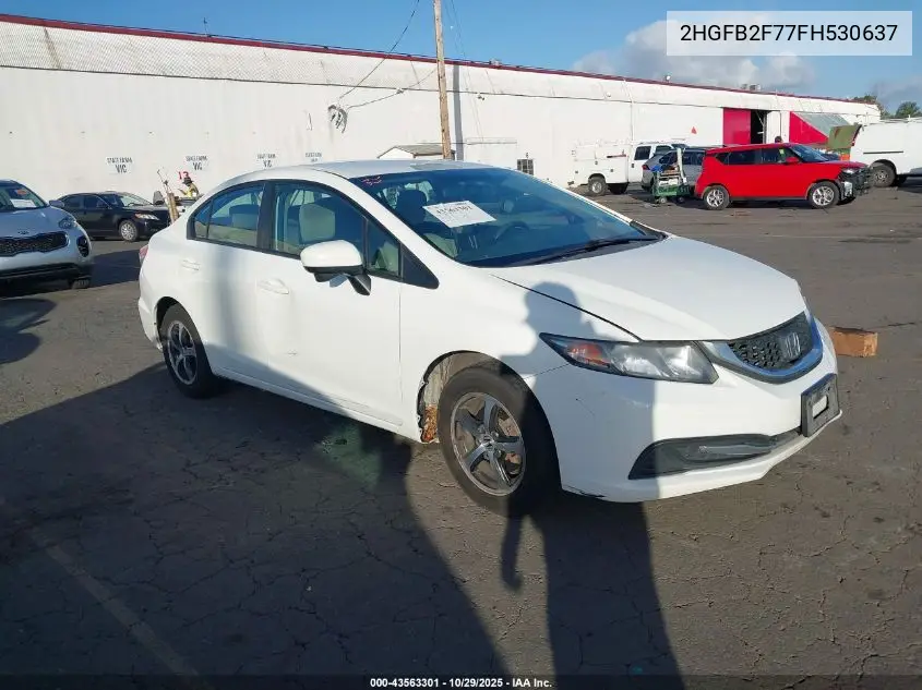 2HGFB2F77FH530637 2015 Honda Civic Se
