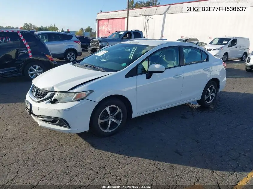 2HGFB2F77FH530637 2015 Honda Civic Se