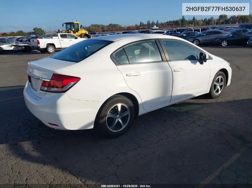 2HGFB2F77FH530637 2015 Honda Civic Se