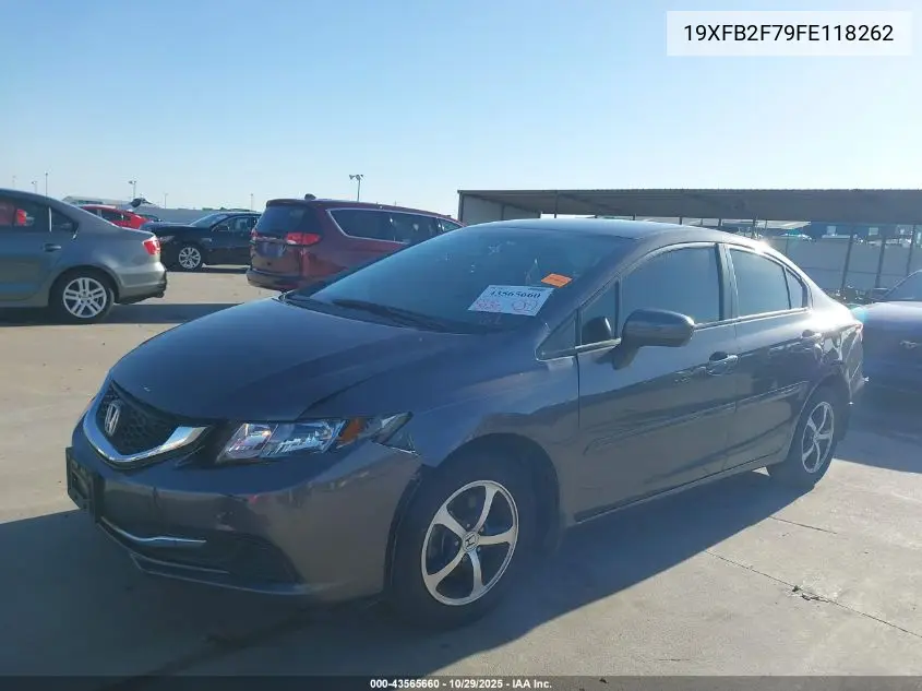 19XFB2F79FE118262 2015 Honda Civic Se