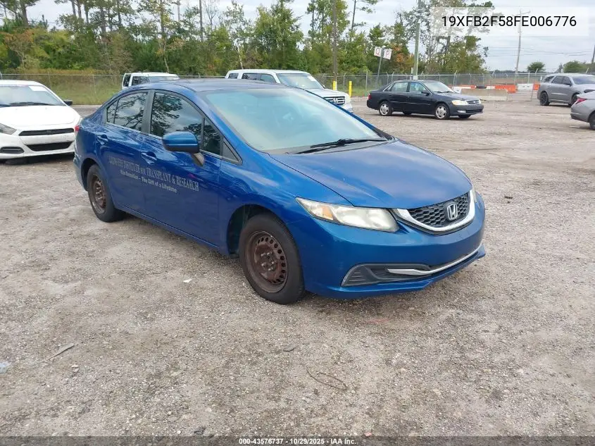 19XFB2F58FE006776 2015 Honda Civic Lx