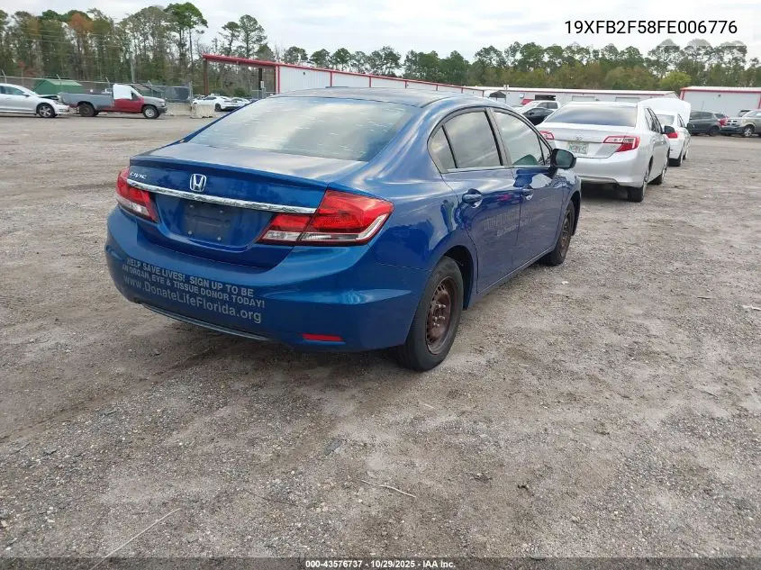 19XFB2F58FE006776 2015 Honda Civic Lx