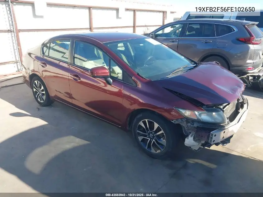 19XFB2F56FE102650 2015 Honda Civic Lx