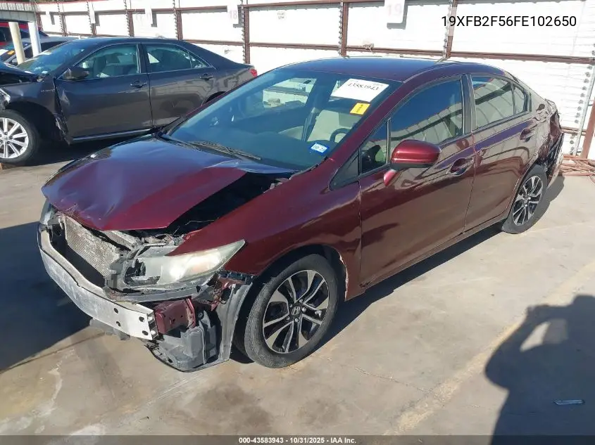 19XFB2F56FE102650 2015 Honda Civic Lx