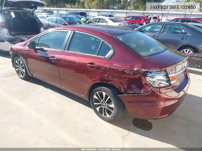 19XFB2F56FE102650 2015 Honda Civic Lx