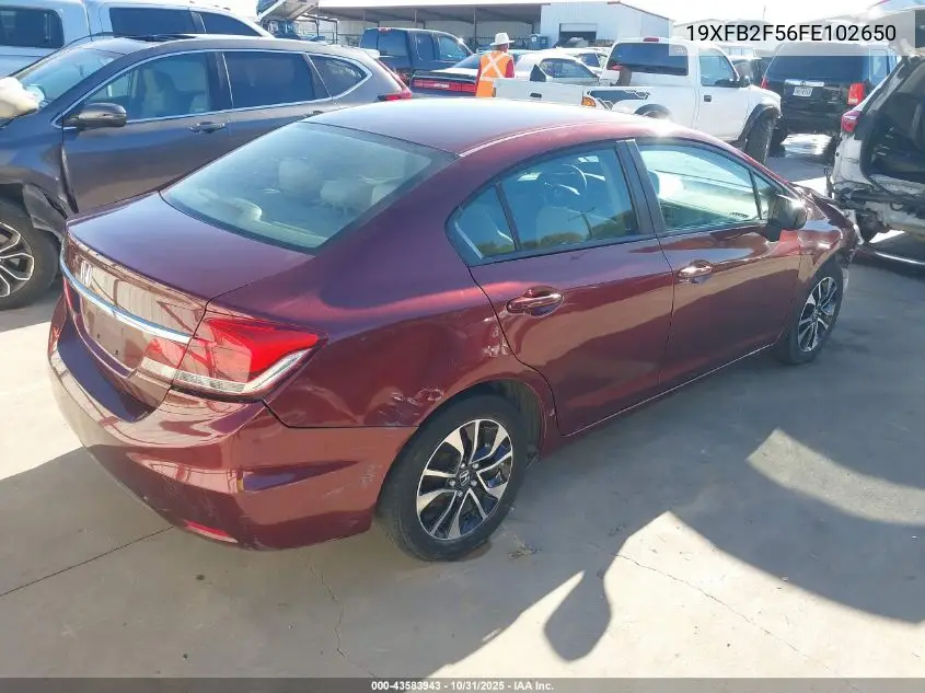 19XFB2F56FE102650 2015 Honda Civic Lx
