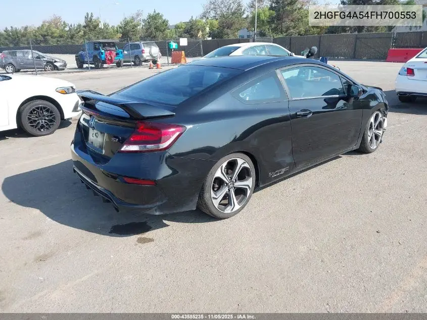 2HGFG4A54FH700553 2015 Honda Civic Si
