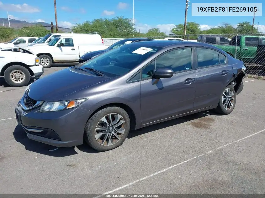 19XFB2F81FE269105 2015 Honda Civic Ex
