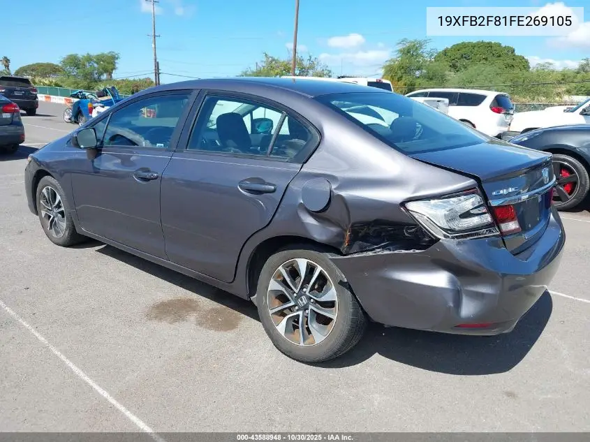 19XFB2F81FE269105 2015 Honda Civic Ex