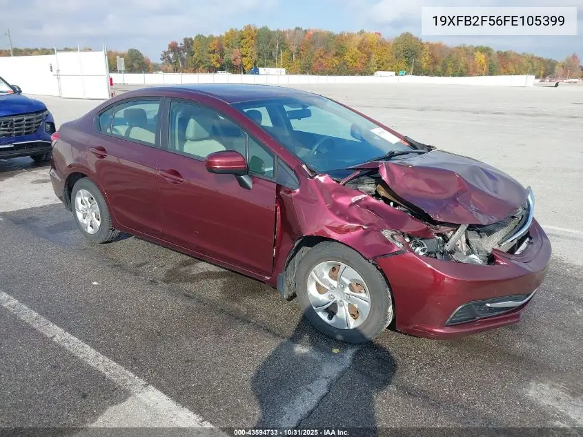 19XFB2F56FE105399 2015 Honda Civic Lx