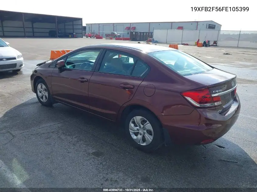 19XFB2F56FE105399 2015 Honda Civic Lx