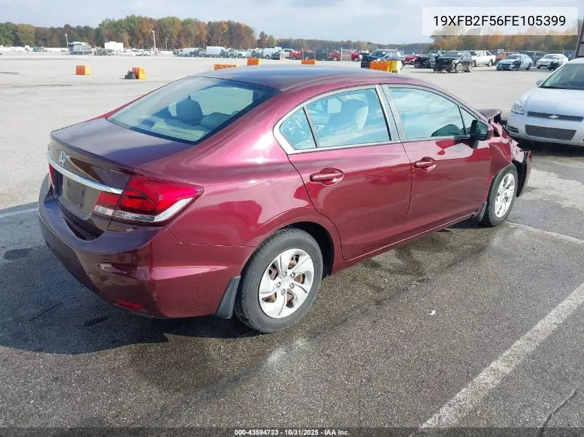 19XFB2F56FE105399 2015 Honda Civic Lx