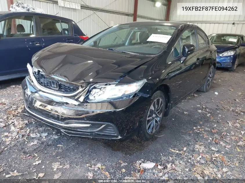 19XFB2F87FE094262 2015 Honda Civic Ex