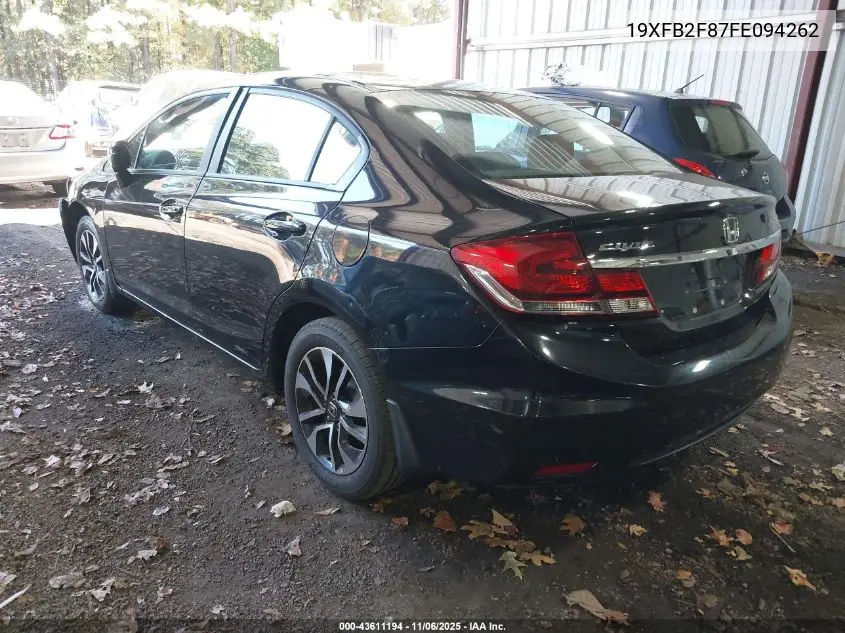 19XFB2F87FE094262 2015 Honda Civic Ex
