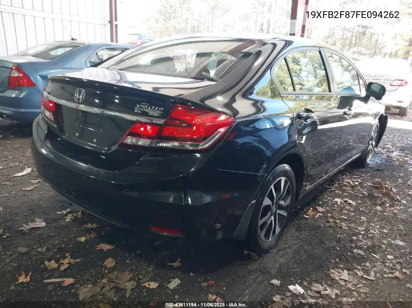 19XFB2F87FE094262 2015 Honda Civic Ex