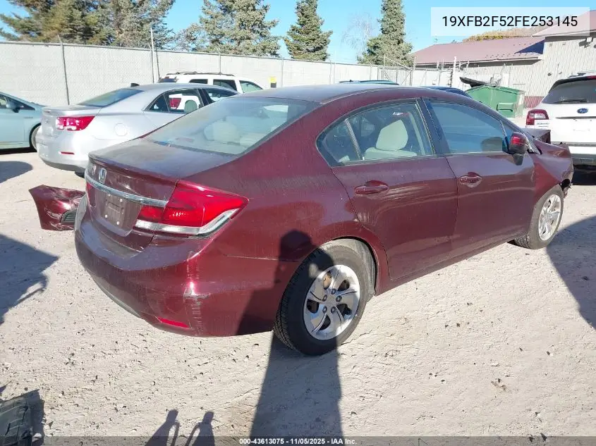 19XFB2F52FE253145 2015 Honda Civic Lx