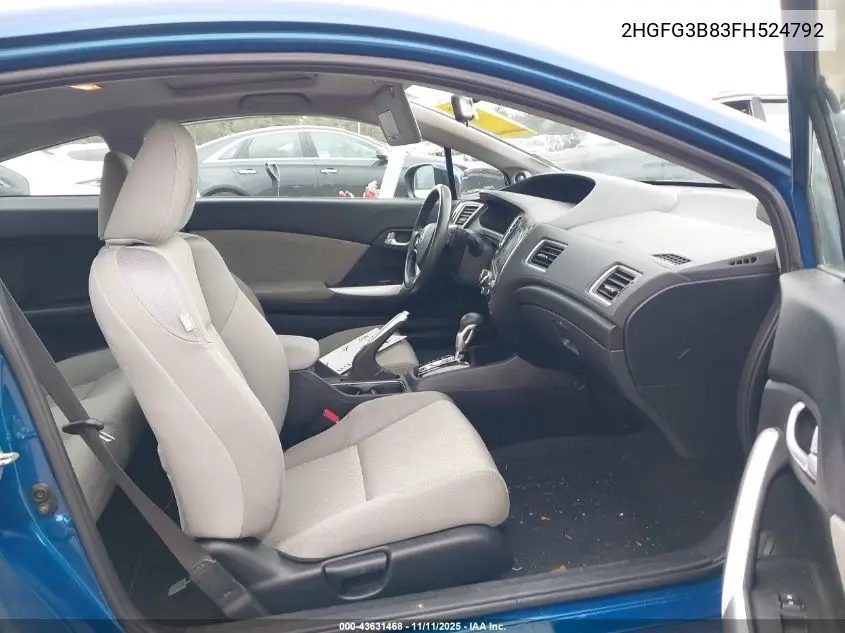 2HGFG3B83FH524792 2015 Honda Civic Ex