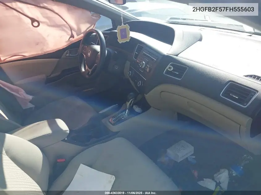 2HGFB2F57FH555603 2015 Honda Civic Lx