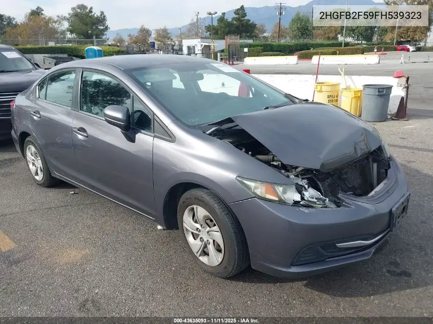 2HGFB2F59FH539323 2015 Honda Civic Lx