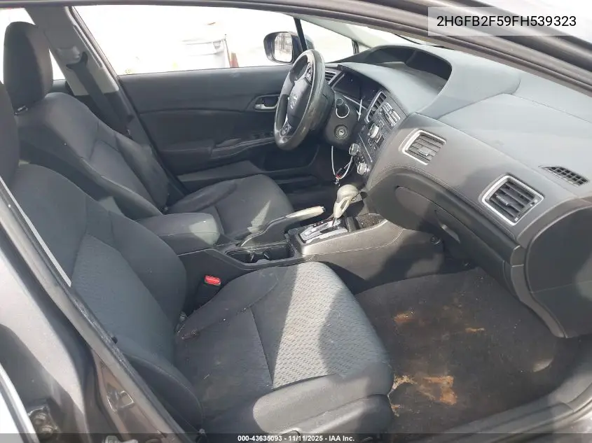 2HGFB2F59FH539323 2015 Honda Civic Lx