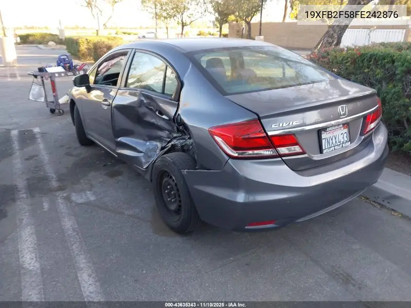 19XFB2F58FE242876 2015 Honda Civic Lx